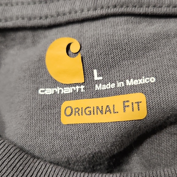 Carhartt Lot x 3 Original Fit Long Sleeve Crewneck Pocket Large - Picture 11 of 13